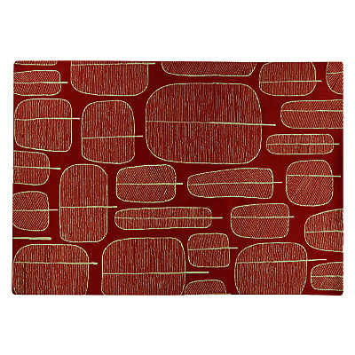MissPrint Little Trees Rug, Red MissPrint Little Trees Rug, Red